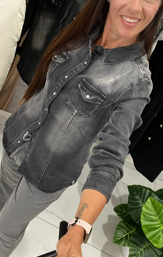 Camicia in denim - art. 521ND46001  - Denny Rose Autunno Inverno 2025/26