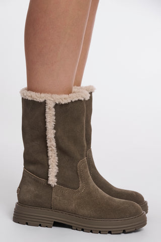 Stivaletti donna art. Adeline Rino & Pelle Grey olive
