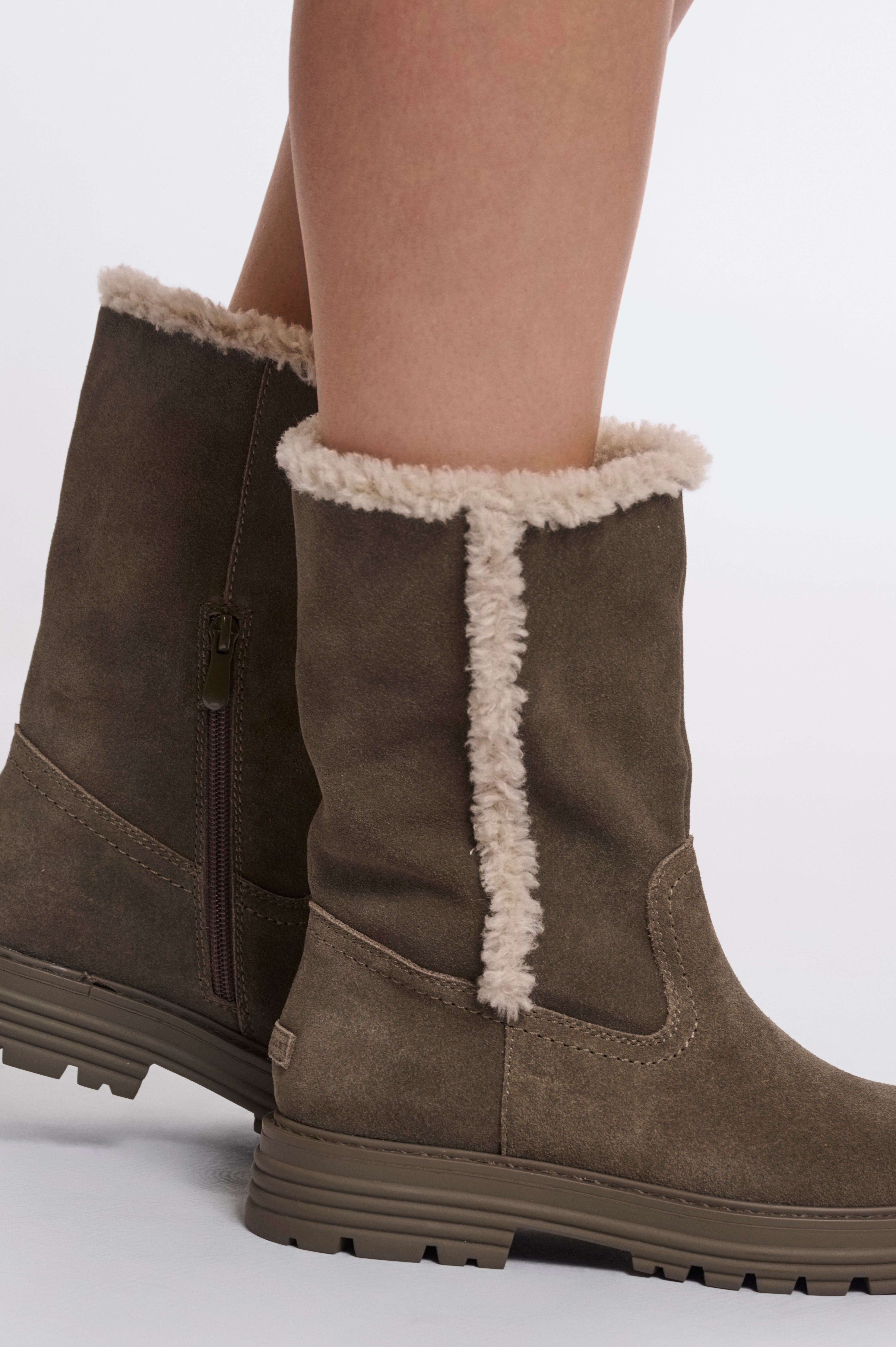 Stivaletti donna art. Adeline Rino & Pelle Grey olive