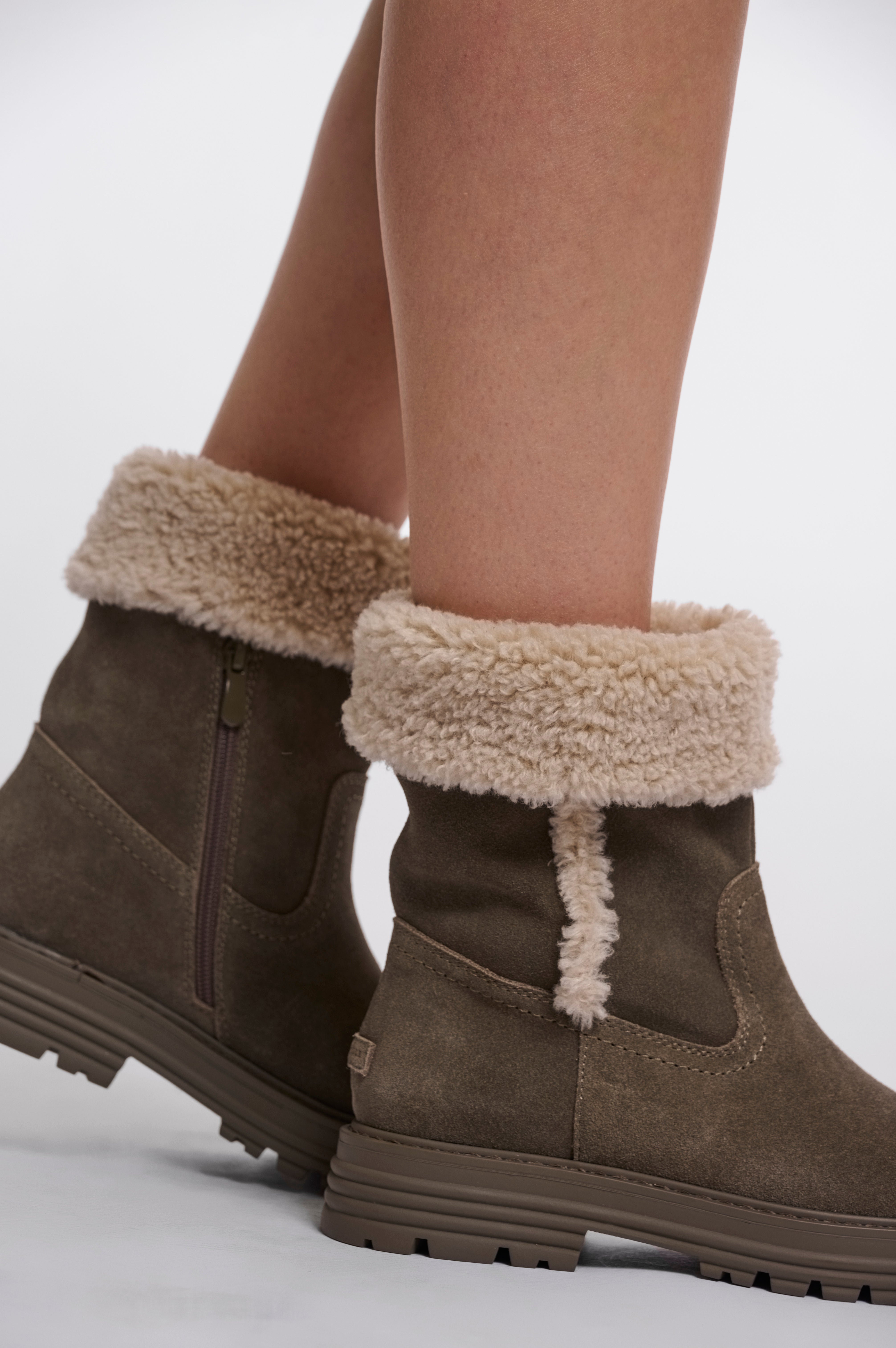 Stivaletti donna art. Adeline Rino & Pelle Grey olive