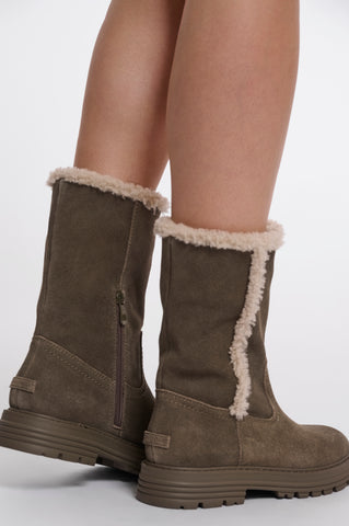 Stivaletti donna art. Adeline Rino & Pelle Grey olive