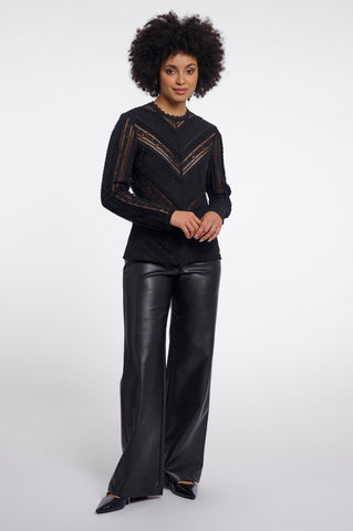 Top donna art. Aerin Rino & Pelle Black
