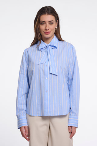 Camicia donna art. Ago Rino & Pelle Light blue stripe