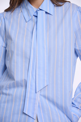 Camicia donna art. Ago Rino & Pelle Light blue stripe