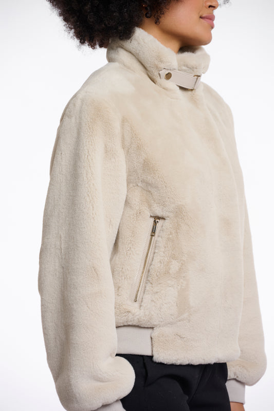 Giacca Ambra short fake fur jacket Rino & Pelle Autunno Inverno 2025/26 Birch