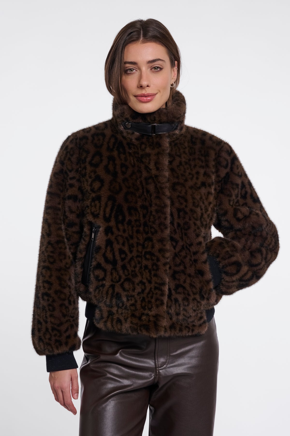 Giacca donna - art. Ambra - Rino & Pelle Autunno Inverno 2026/27 Brown leopard