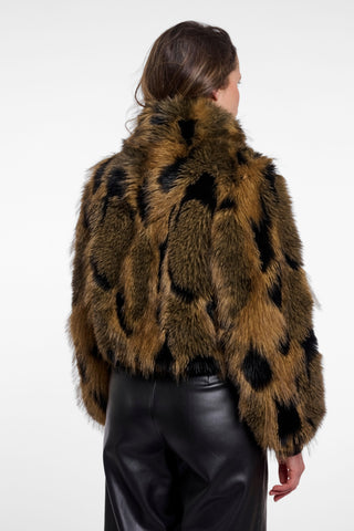 Giacca donna art. Ambra Rino & Pelle Long faux animal