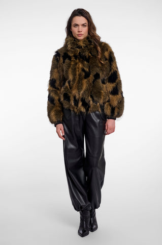 Giacca donna art. Ambra Rino & Pelle Long faux animal