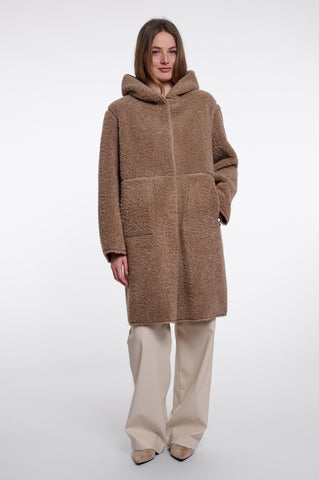 Cappotto donna art. Ami Rino & Pelle Mocha latte
