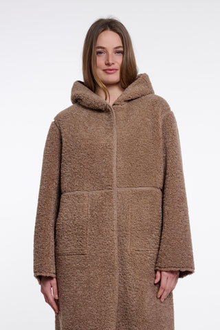 Cappotto donna art. Ami Rino & Pelle Mocha latte