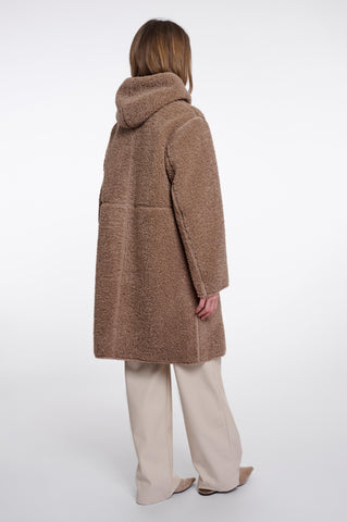 Cappotto donna art. Ami Rino & Pelle Mocha latte