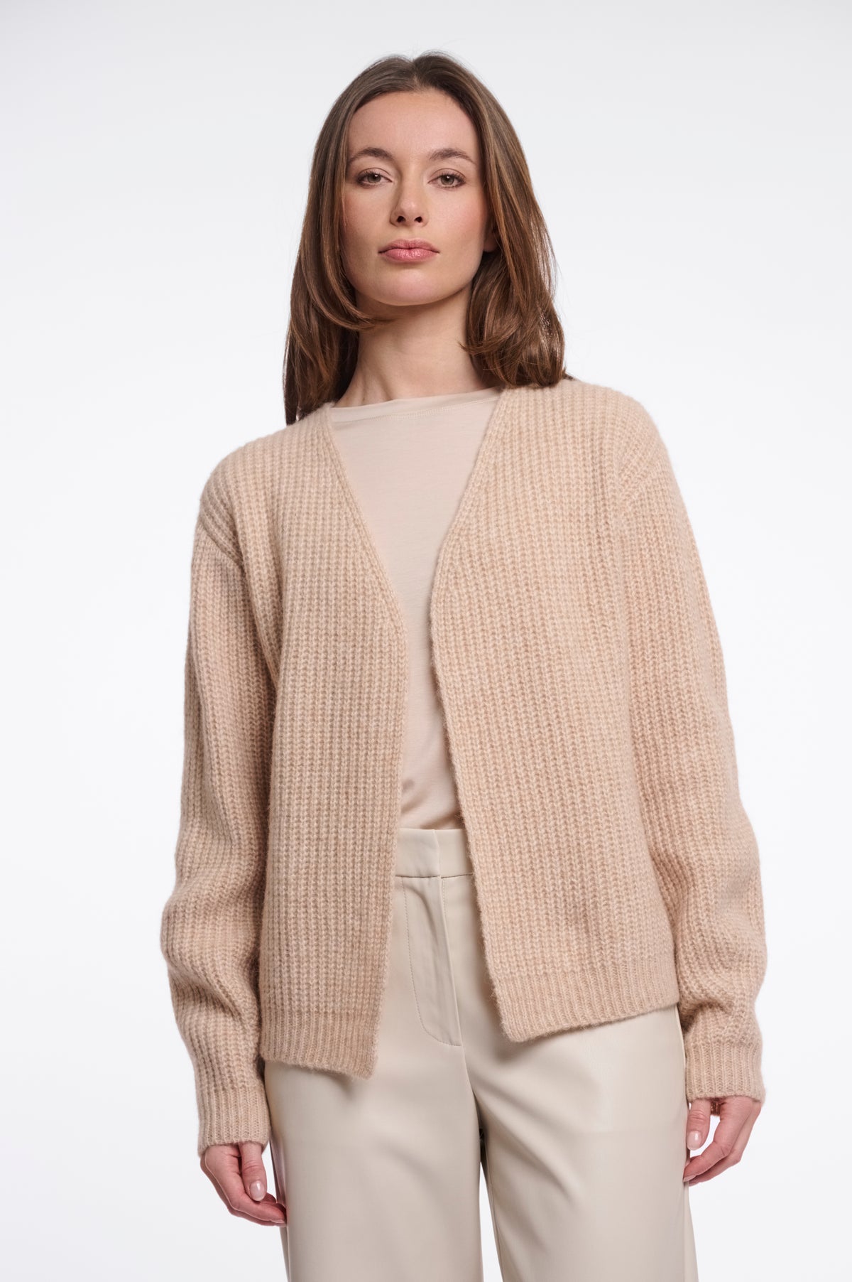 Cardigan donna art. Andro Rino & Pelle Light oat