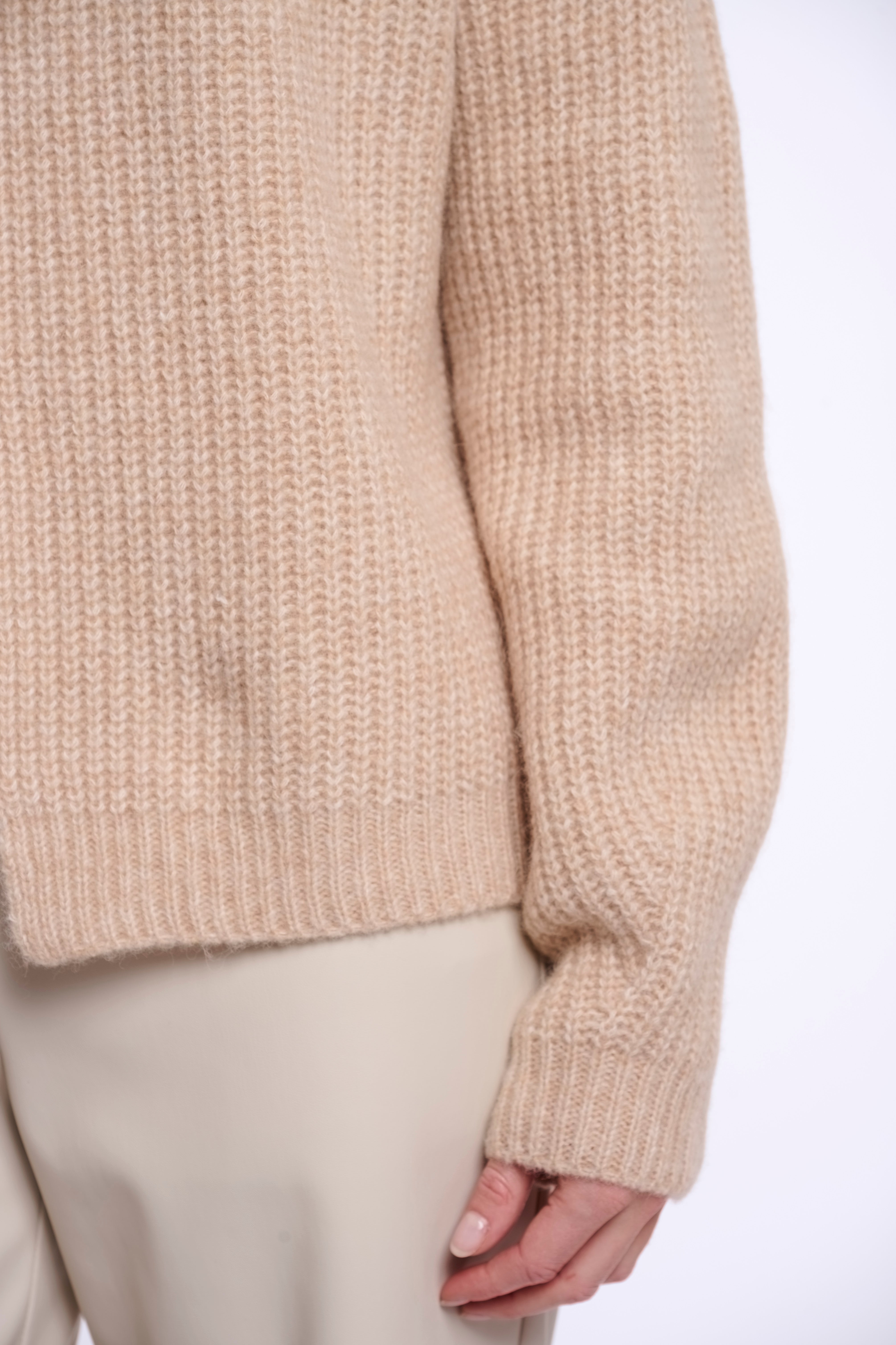 Cardigan donna art. Andro Rino & Pelle Light oat