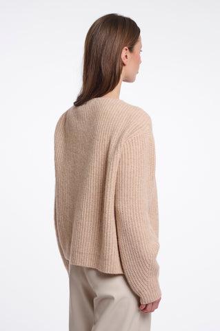 Cardigan donna art. Andro Rino & Pelle Light oat