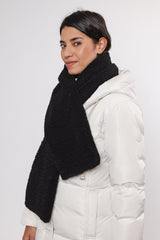 Sciarpa ASHO TEDDY SHAWL -Rino & Pelle- Autunno Inverno 2024/25 Black