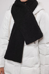 Sciarpa ASHO TEDDY SHAWL -Rino & Pelle- Autunno Inverno 2024/25 Black