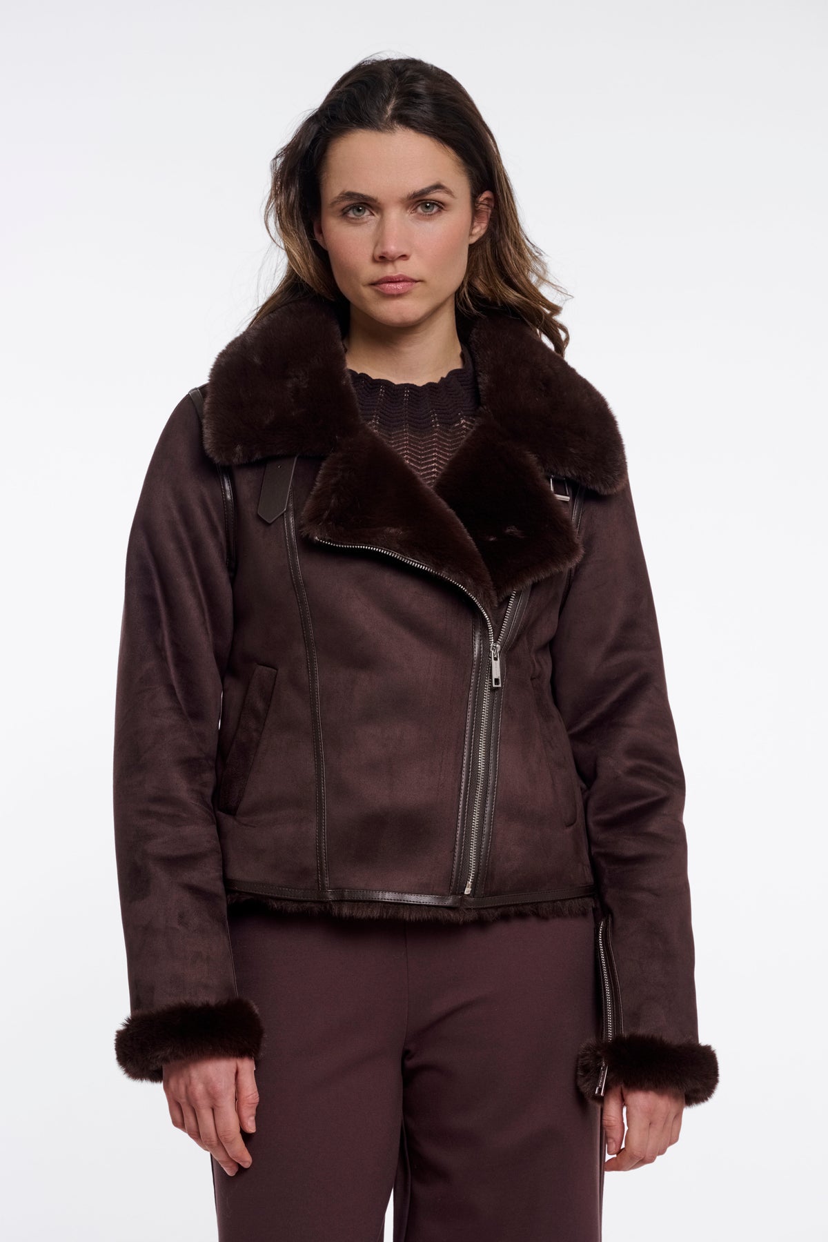 Giacca donna - art. Bacia - Rino & Pelle Autunno Inverno 2026/27 Coffee roast