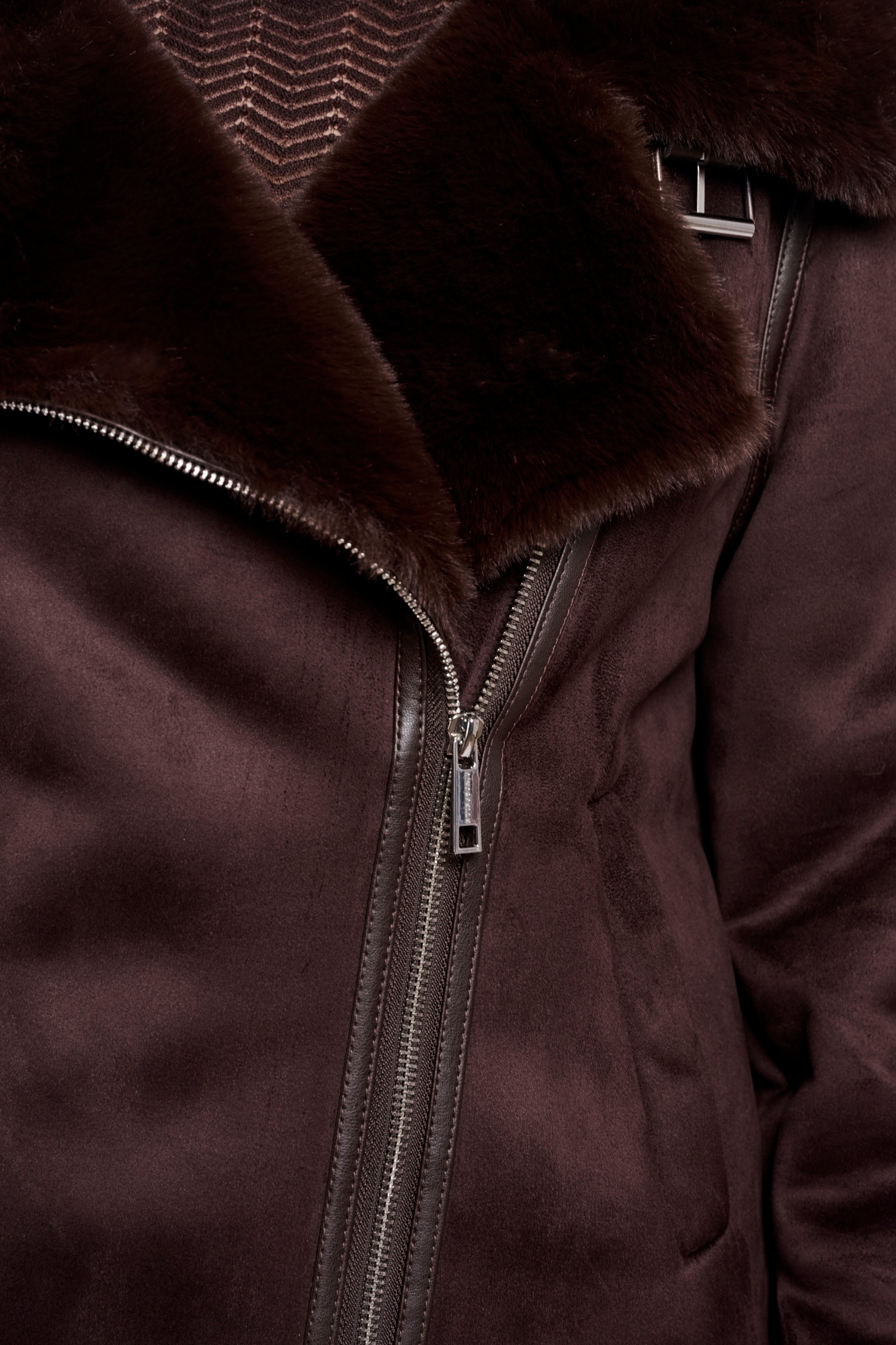 Cappotto donna art. Sensy Rino & Pelle Coffee roast