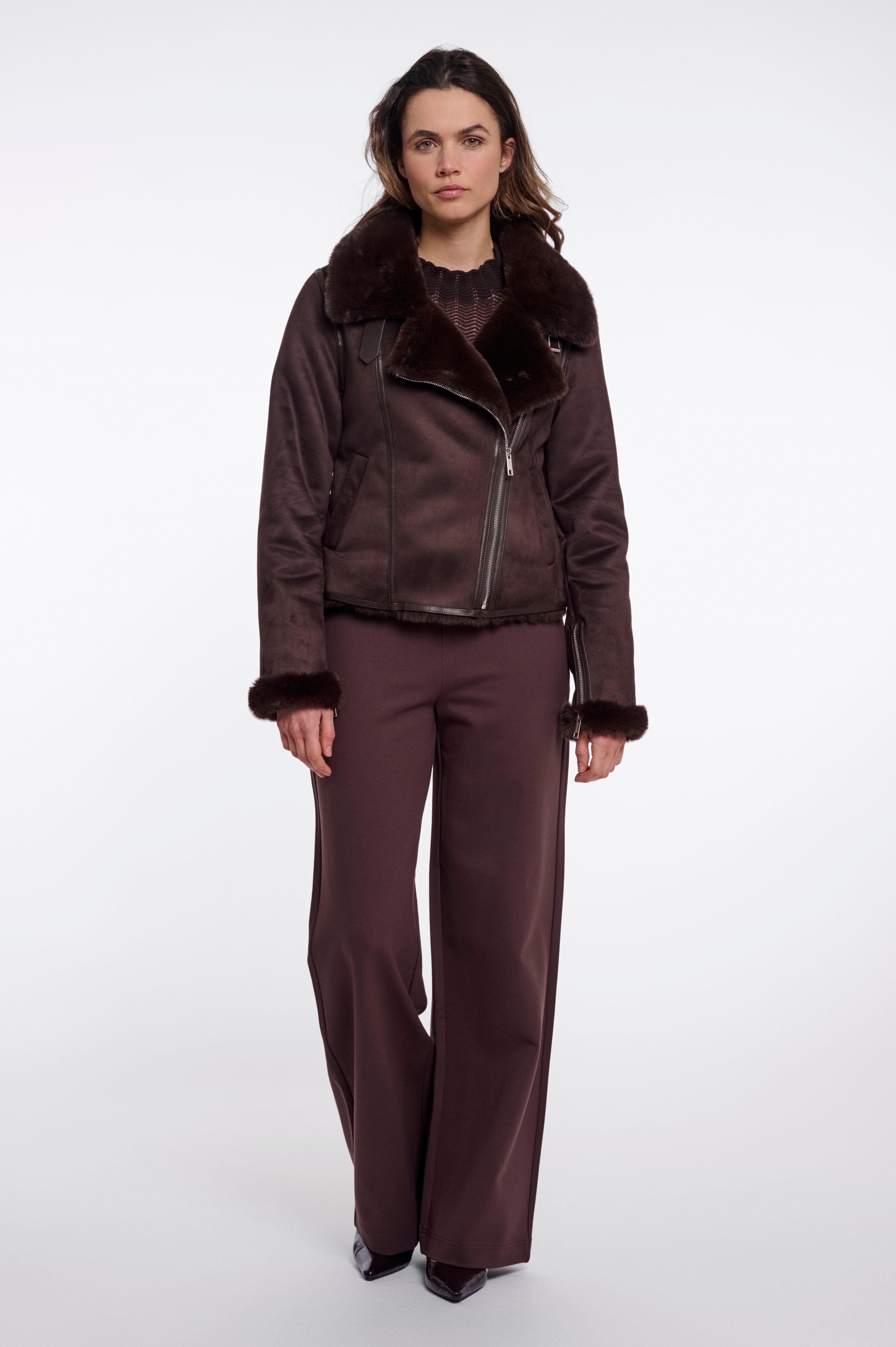 Cappotto donna art. Sensy Rino & Pelle Coffee roast