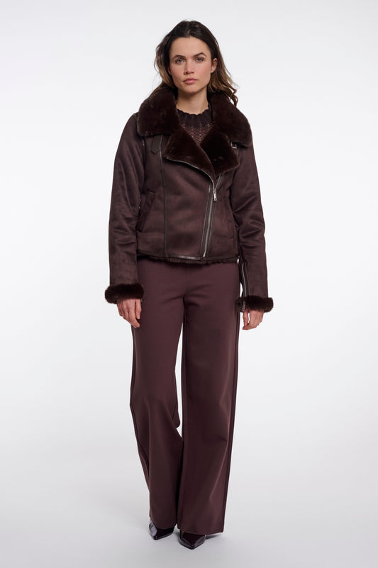 Cappotto donna art. Sensy Rino & Pelle Coffee roast