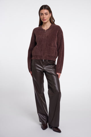 Cardigan donna art. Bento Rino & Pelle Coffee roast