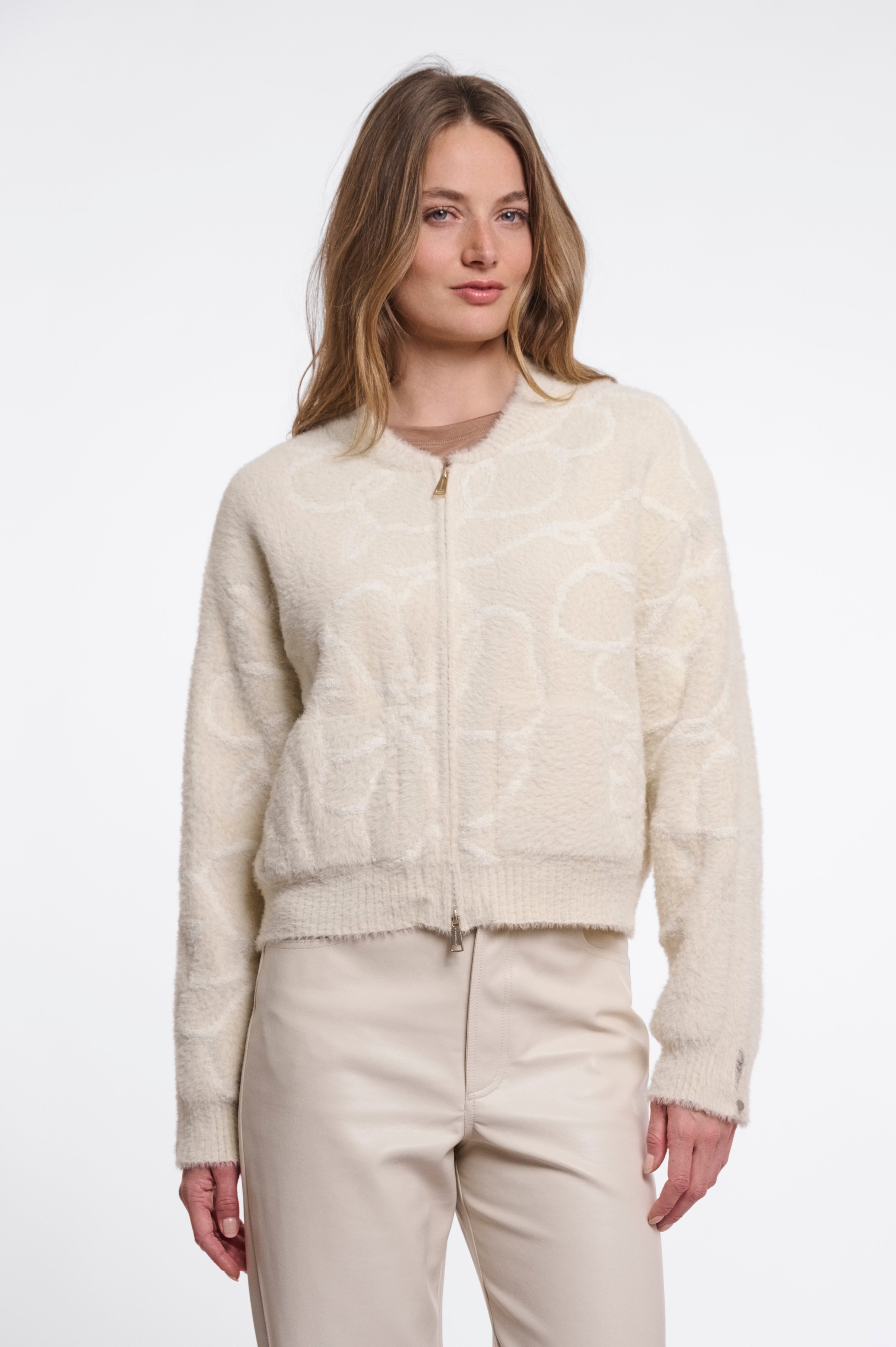 Cardigan donna art. Bento Rino & Pelle Birch embroidery