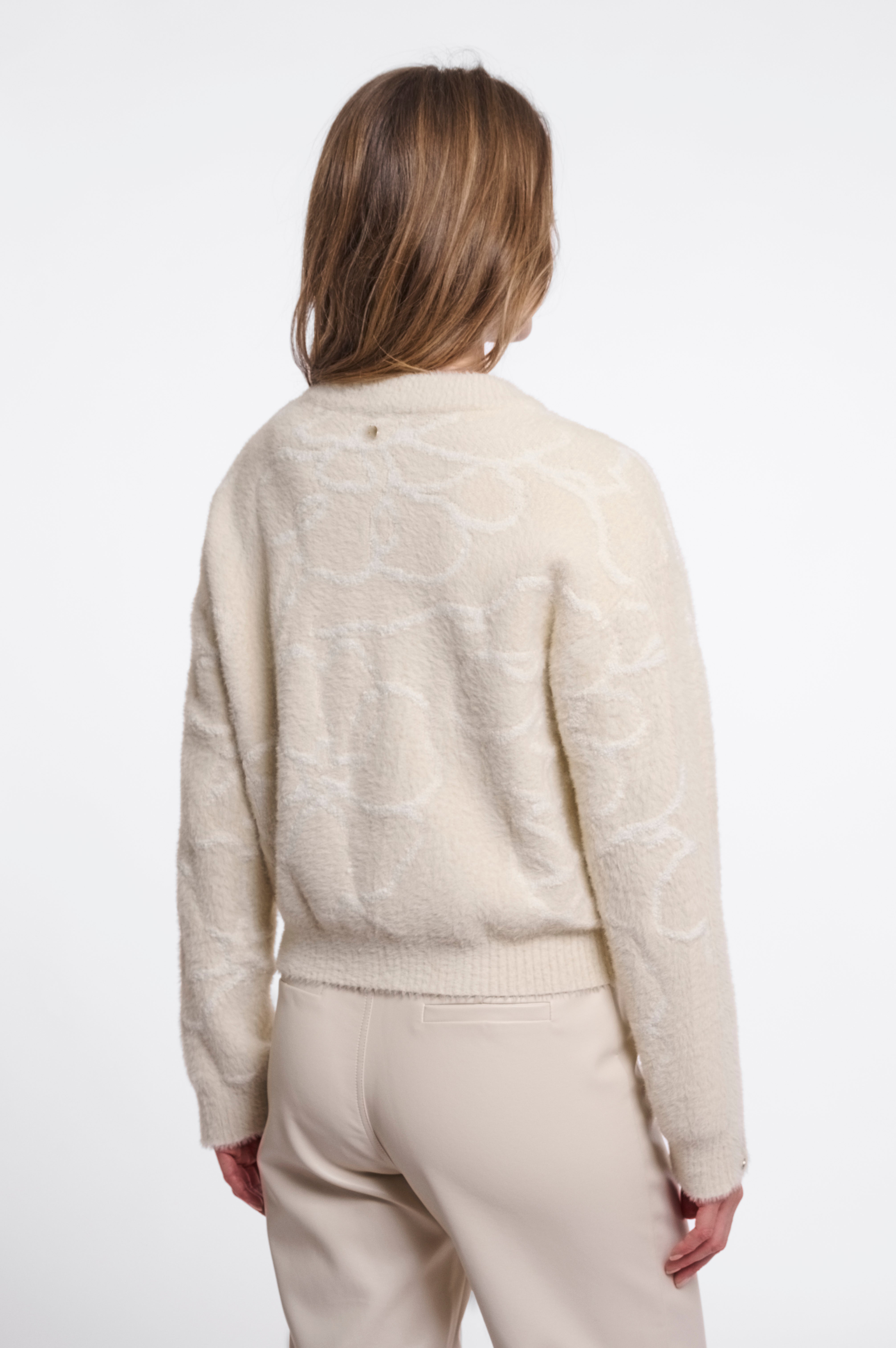 Cardigan donna art. Bento Rino & Pelle Birch embroidery