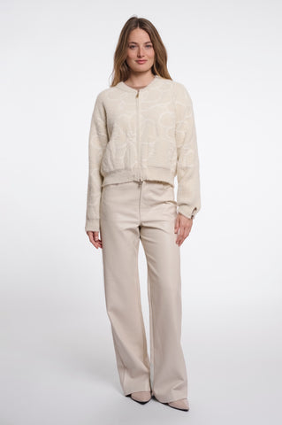 Cardigan donna art. Bento Rino & Pelle Birch embroidery