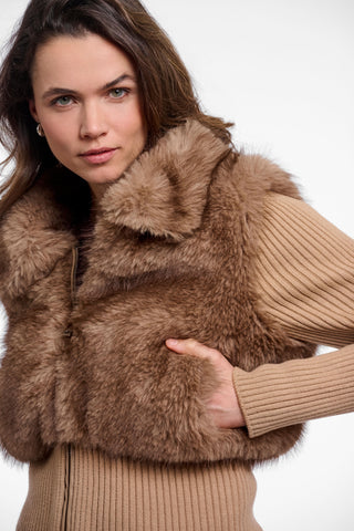 Cardigan donna art. Bodi Rino & Pelle Light toast