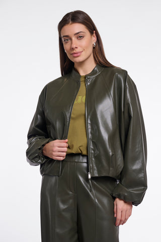 Giubbotto donna art. Boja Rino & Pelle Hunter green