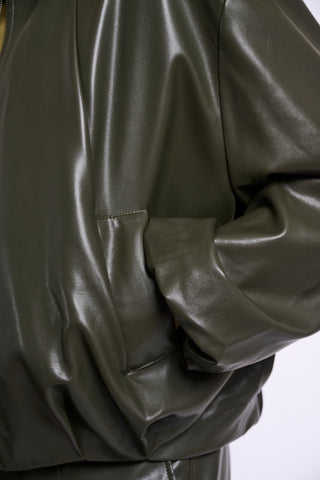 Giubbotto donna art. Boja Rino & Pelle Hunter green