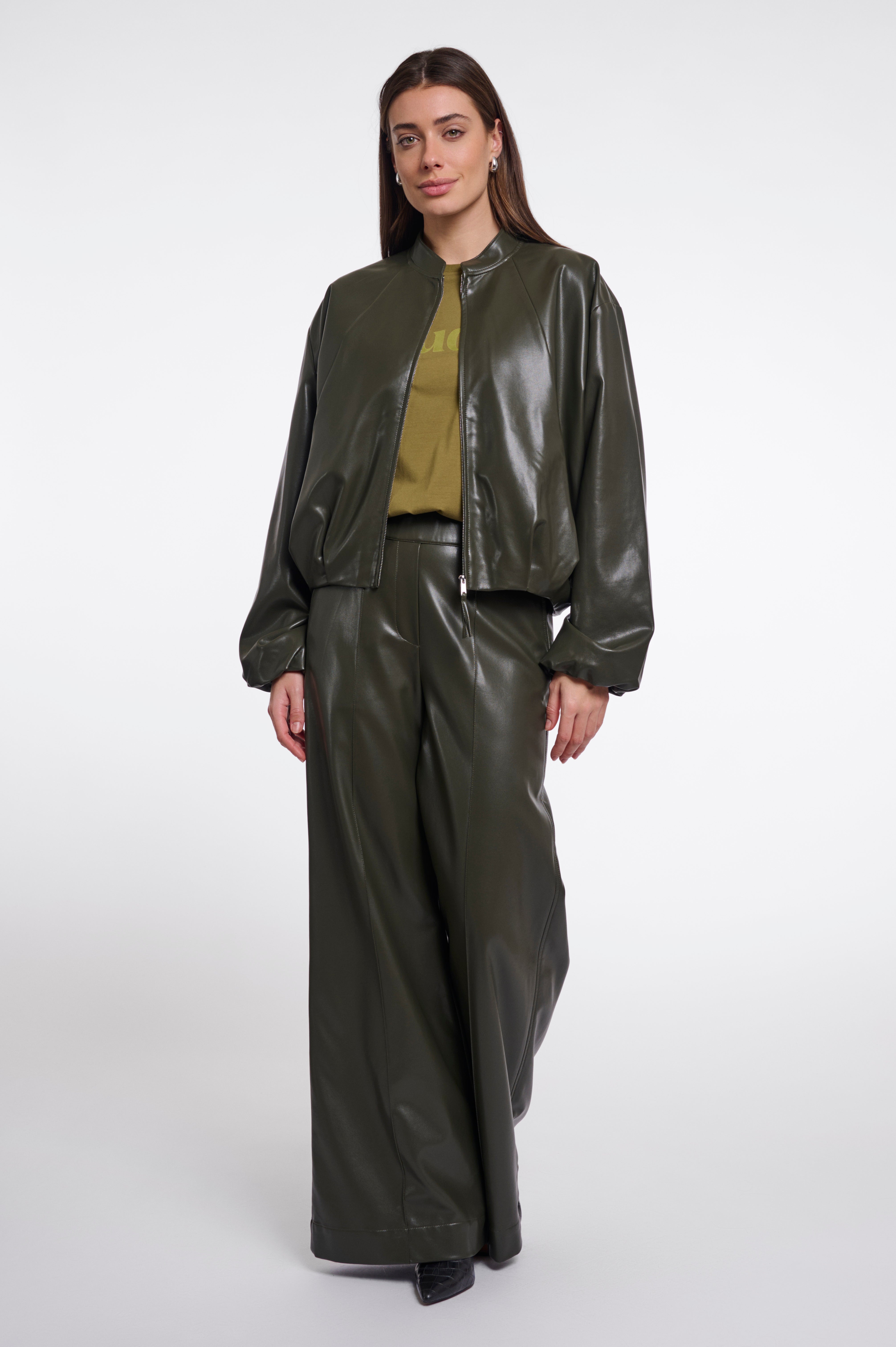 Giubbotto donna art. Boja Rino & Pelle Hunter green