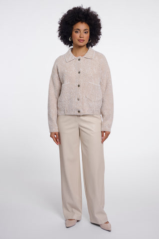 Giacca donna art. Bubbly Rino & Pelle Beige herringbone