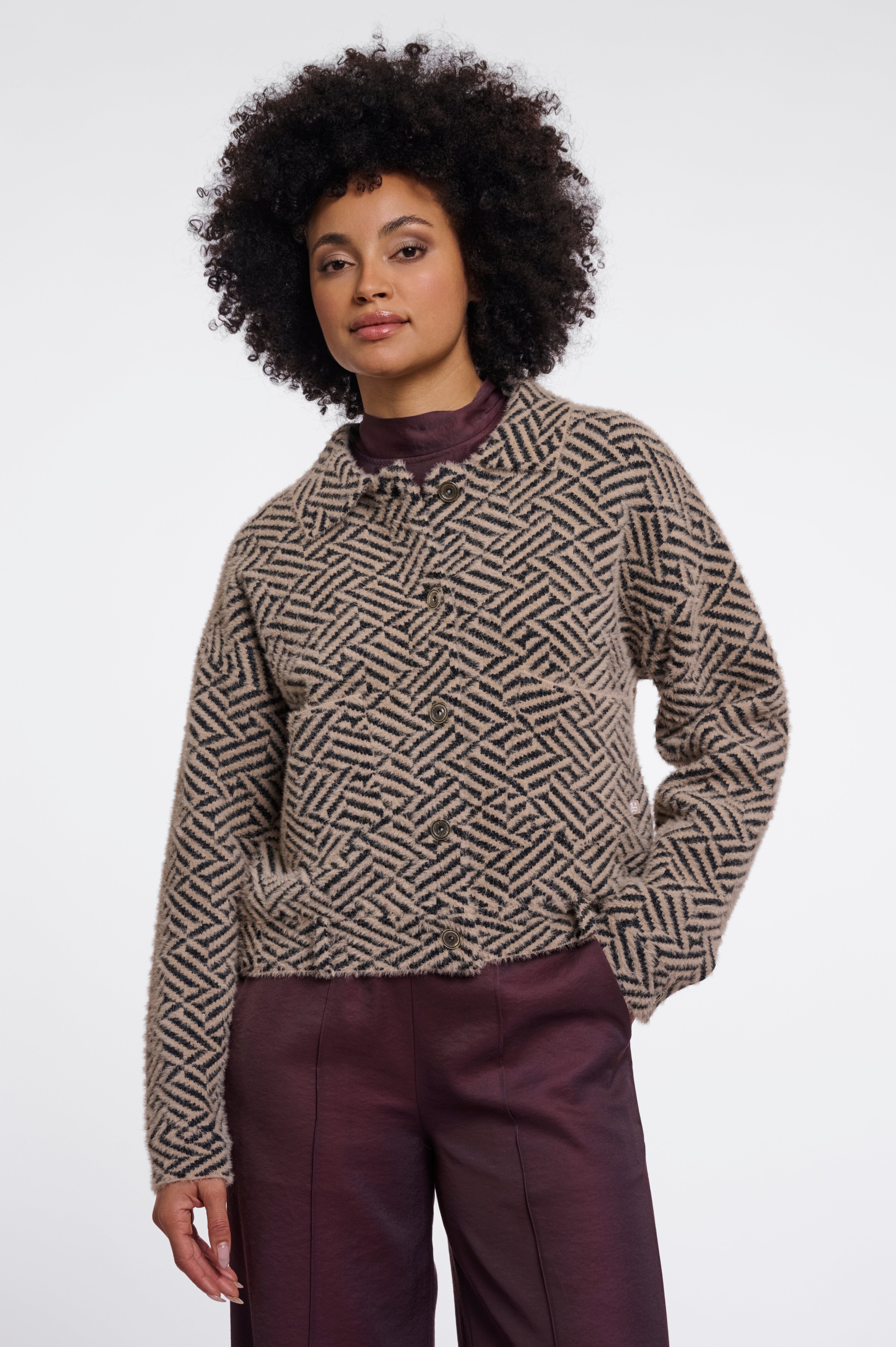 Giacca donna art. Bubbly Rino & Pelle Sand graphic