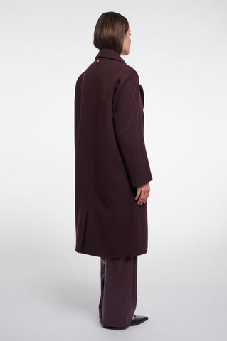 Cappotto donna art. Cecile Rino & Pelle Chocolate bean