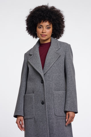 Cappotto donna art. Cecile Rino & Pelle Mid grey melange