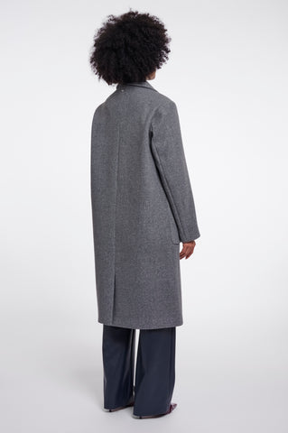 Cappotto donna art. Cecile Rino & Pelle Mid grey melange