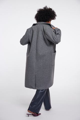 Cappotto donna art. Cecile Rino & Pelle Mid grey melange