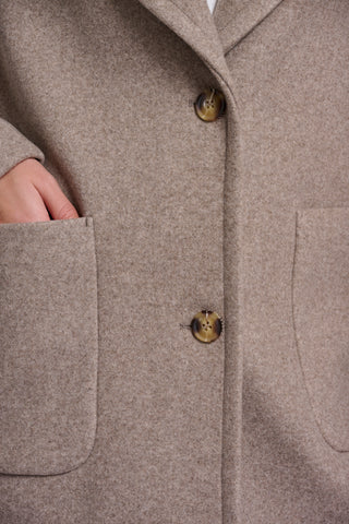 Cappotto donna art. Cecile Rino & Pelle Toffee melange