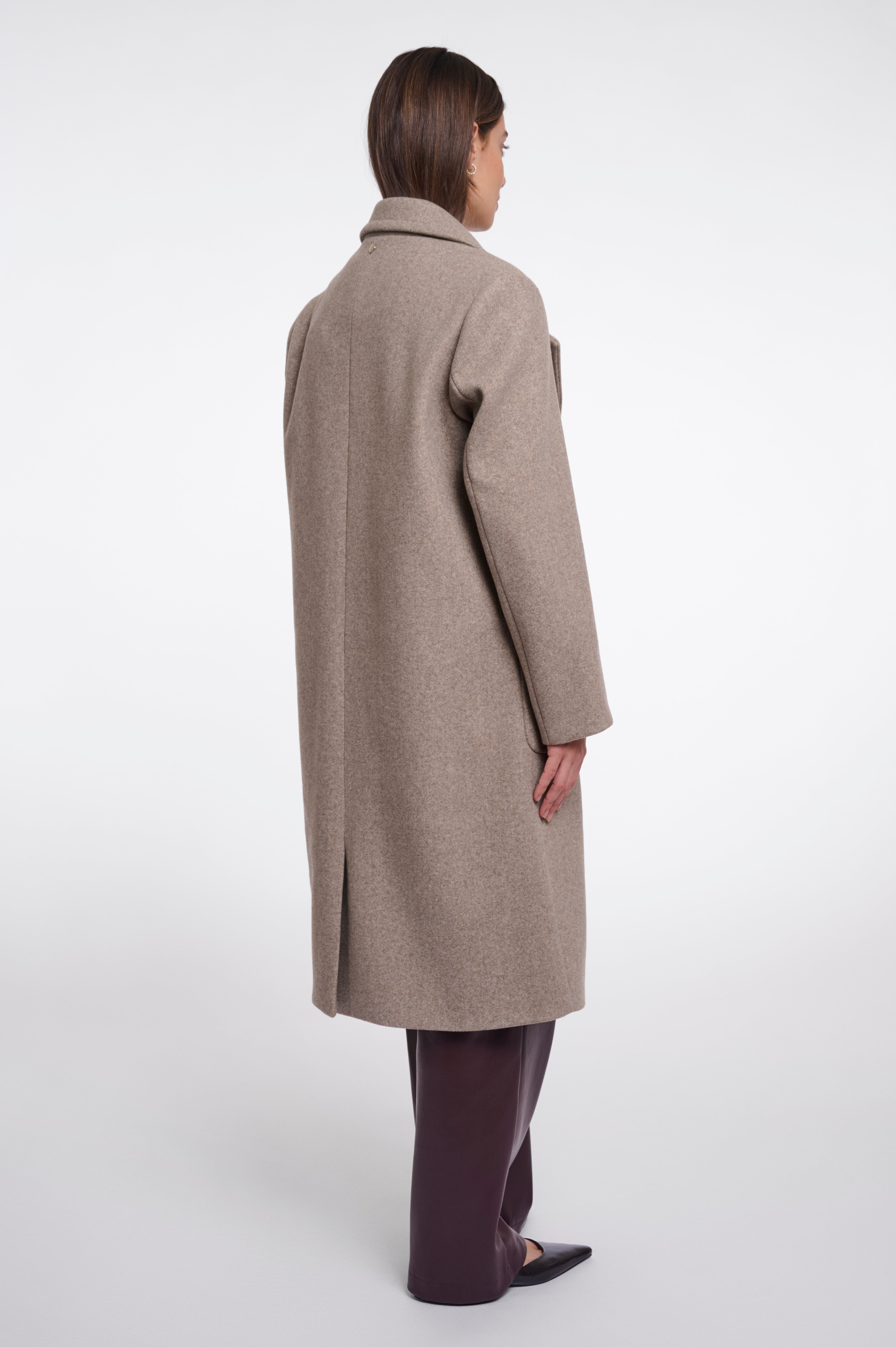 Cappotto donna art. Cecile Rino & Pelle Toffee melange
