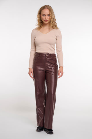 Pantaloni donna art. Corian short Rino & Pelle Chocolate bean