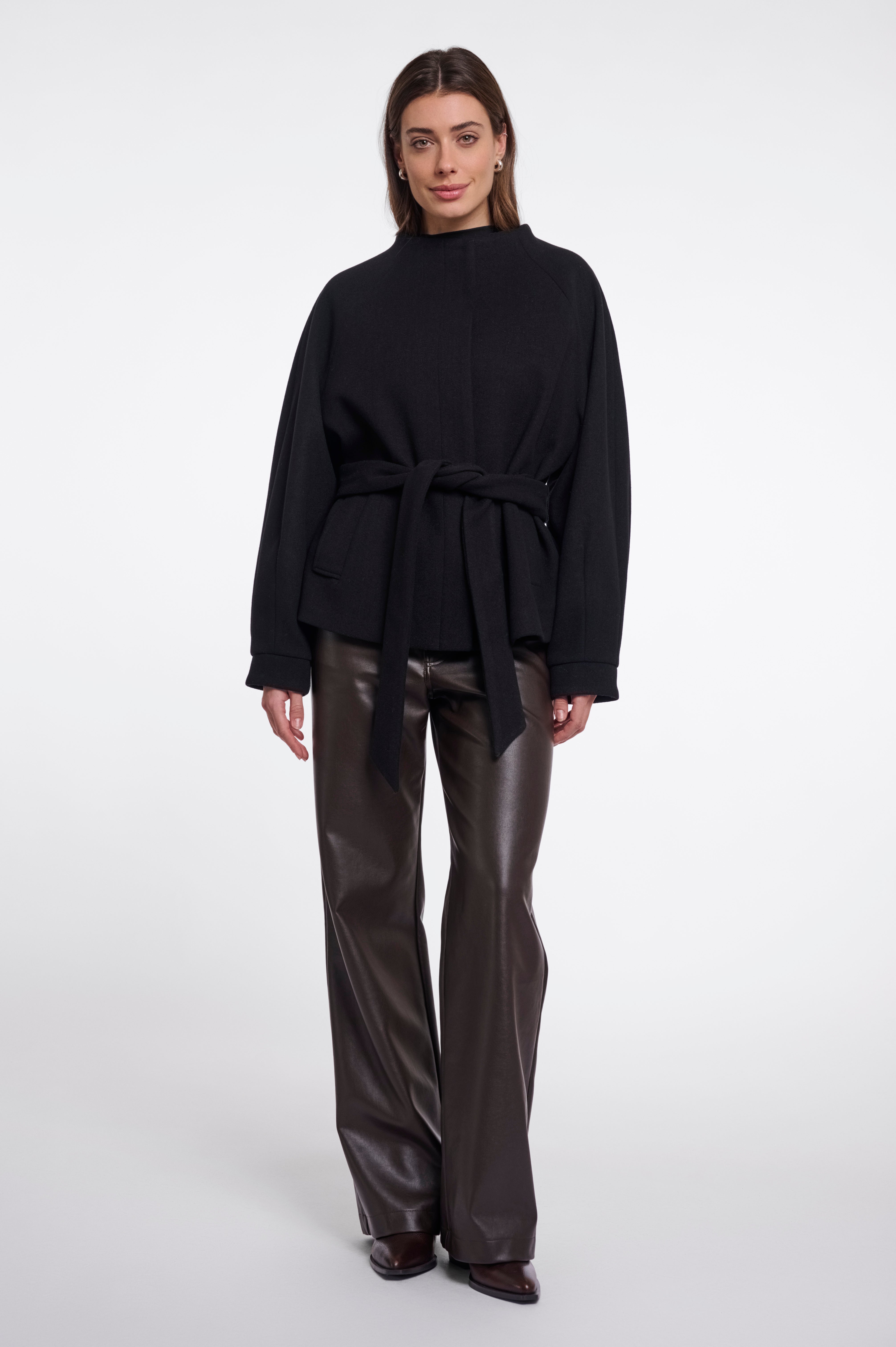 Cappotto donna art. Cornelia Rino & Pelle Black