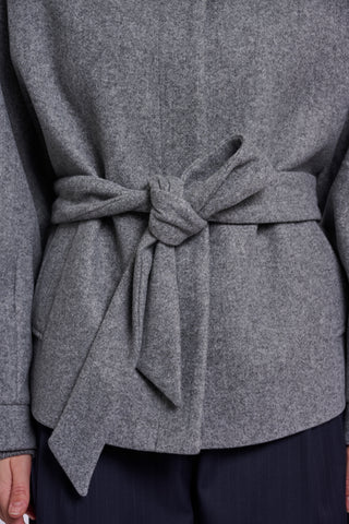 Cappotto donna art. Cornelia Rino & Pelle Mid grey melange