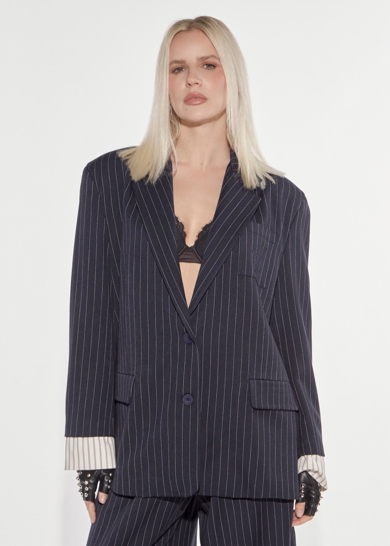 Blazer over Academy gessato Denny Rose 621DD35025