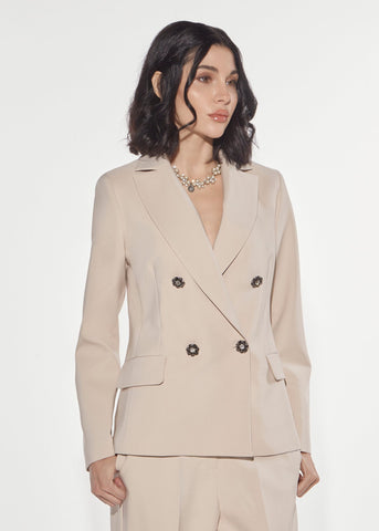 Blazer doppiopetto bottoni gioiello Denny Rose 621DD35030