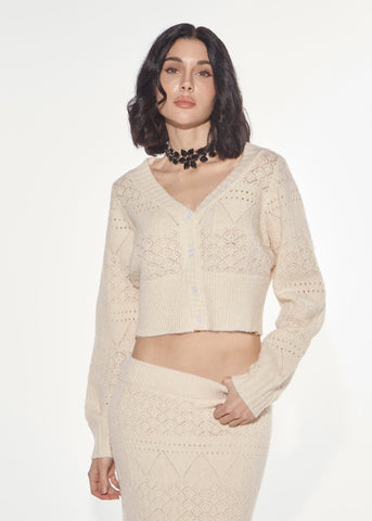 Cardigan punto pizzo Denny Rose 621DD53003