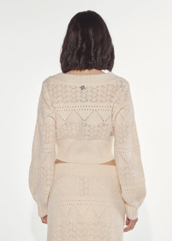 Cardigan punto pizzo Denny Rose 621DD53003