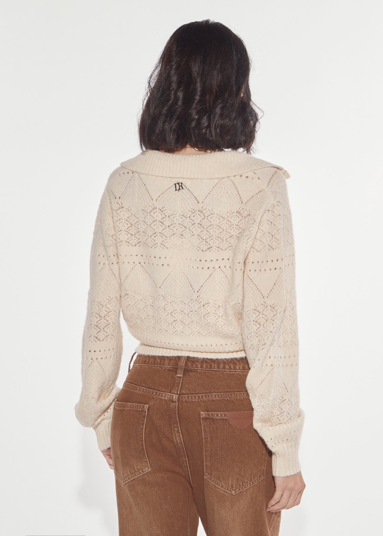 Maglia punto pizzo Angora