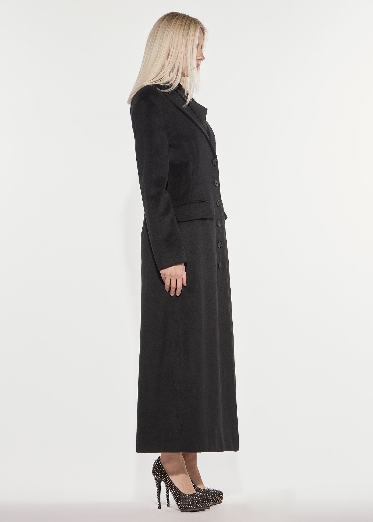 Cappotto lungo misto lana Denny Rose 621DD35005