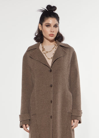 Cappotto spinato ricamo Denny Rose 621DD35011